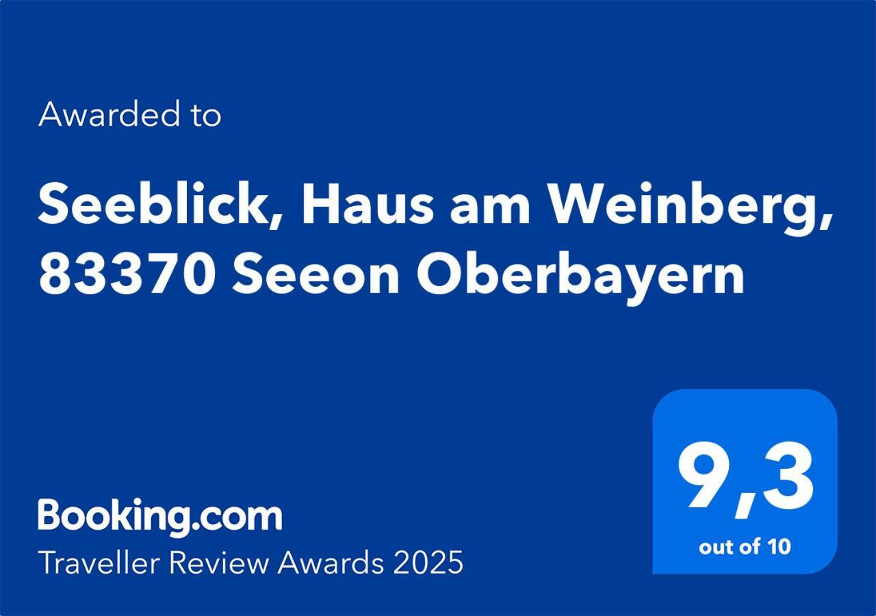 Seeblick Chiemgau, Haus Am Weinberg, 83370 Seeon Oberbayern Экстерьер фото